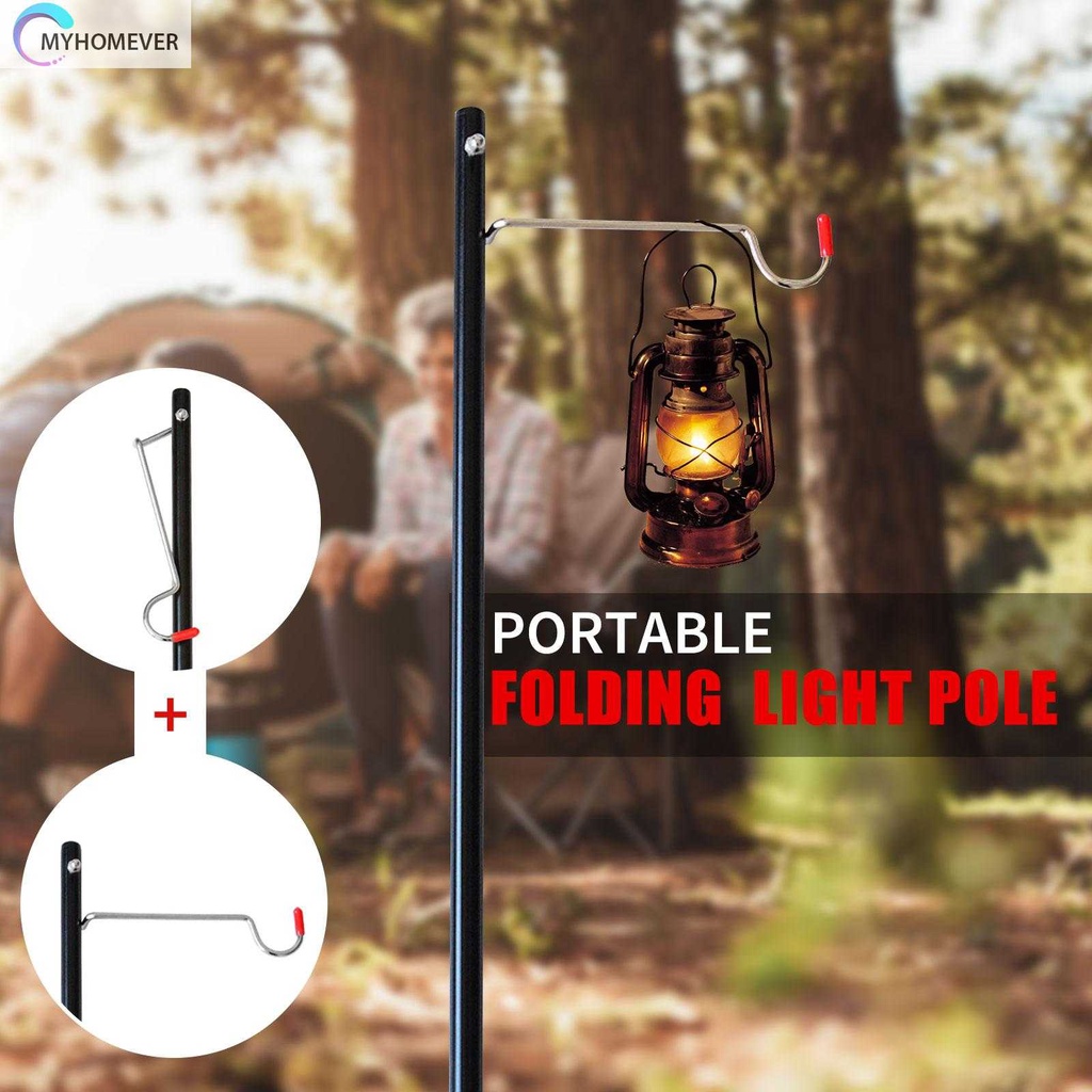 Giá Đỡ Đèn Lồng Bằng Hợp Kim Nhôm Màu Đen Tiện Dụng