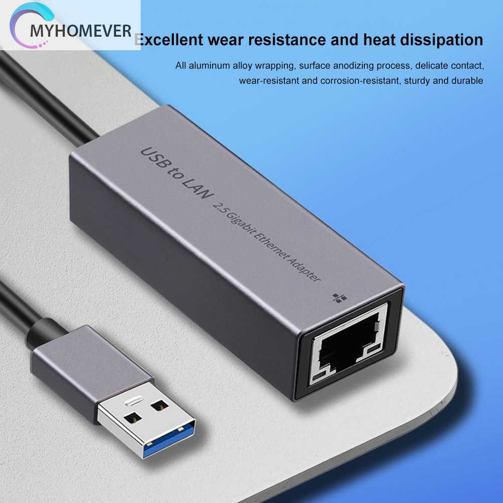 Thẻ Mạng 2.5G 2500Mbps Chuyển Đổi Từ Type-C / USB3.0 Sang RJ45