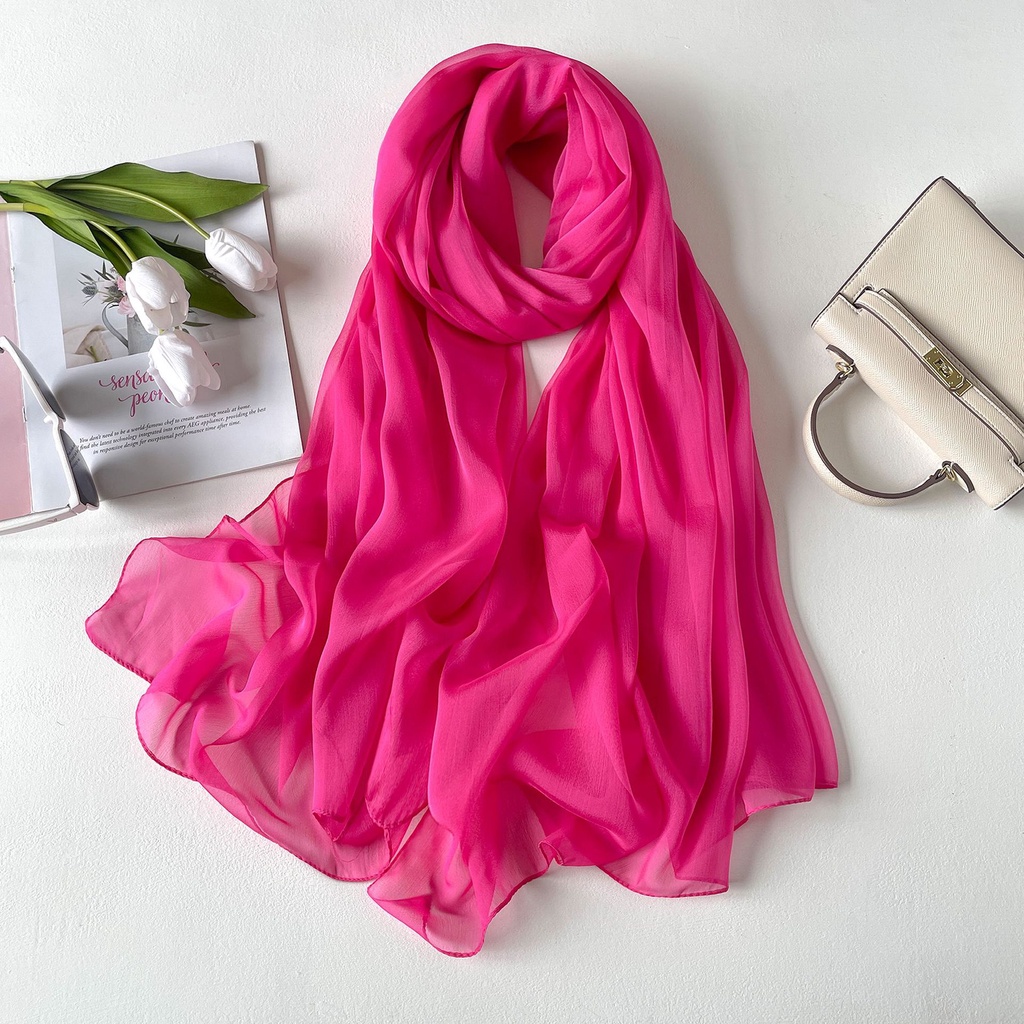 Khăn Choàng Đi Biển 190x100cm Chất Liệu Lụa Satin