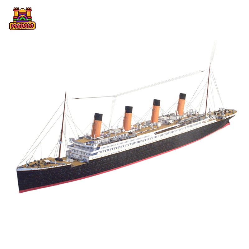 Predolo Mô Hình Tàu Titanic 3D Bằng Giấy Tỉ Lệ 1 / 400 Dùng Trang Trí DIY