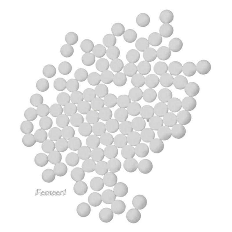 [Fenteer1] Set 100 Quả Bóng Xốp Polystyrene Màu Trắng Trơn 25mm