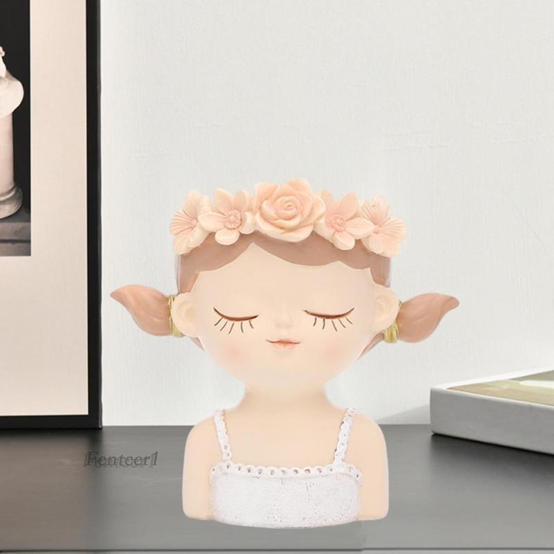 [Fenteer1] Chậu Hoa Đầu Cái Dễ Thương