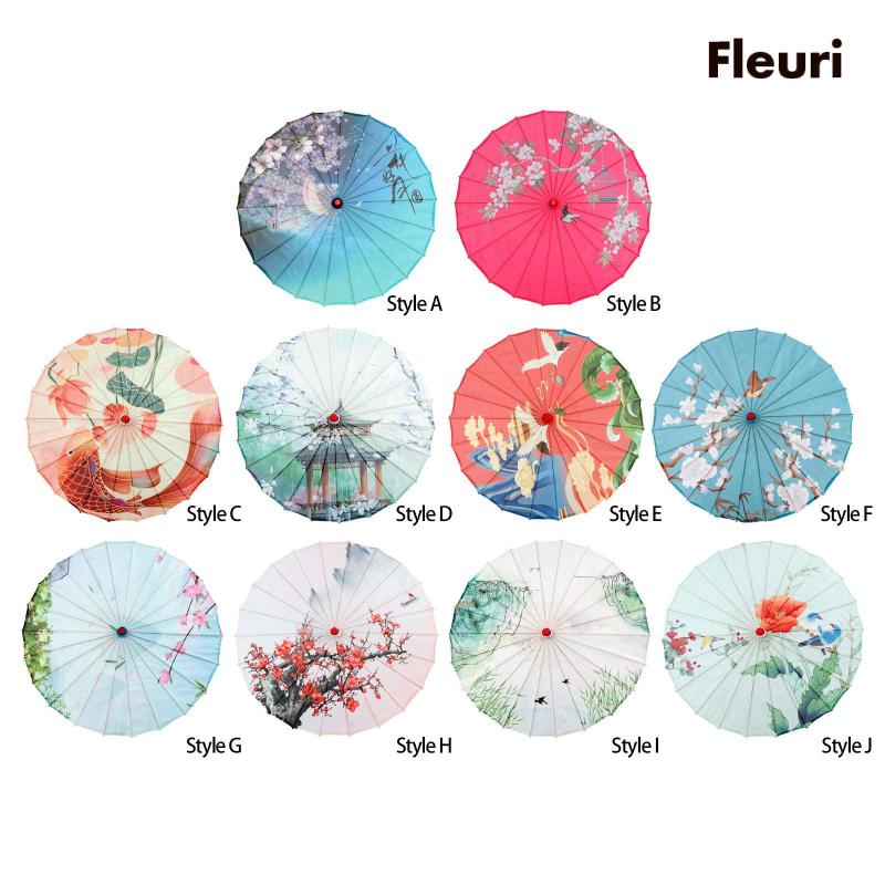 Dù Giấy Dầu 32 inch Dùng Hóa Trang Tiệc Cưới Phong Cách Trung Hoa