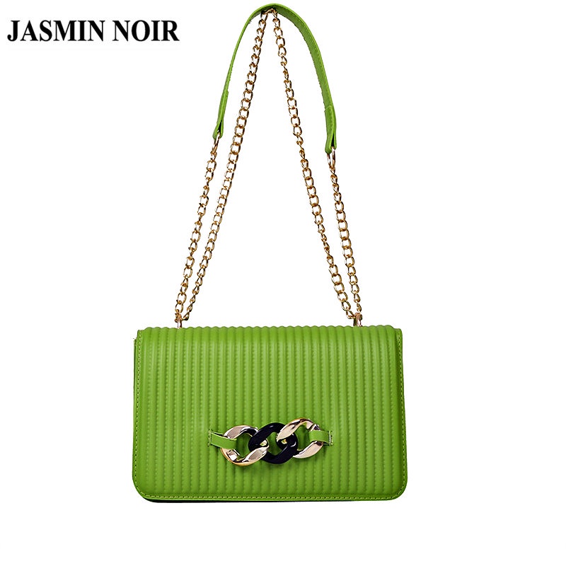 Túi Xách JASMIN NOIR Da PU Họa Tiết Kẻ Sọc Đơn Giản Thời Trang Cho Nữ