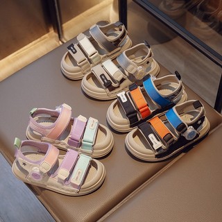 Giày Sandal Đế Mềm Chống Trượt Phong Cách Phương Tây Hàn Quốc Cho Bé Trai Gái
