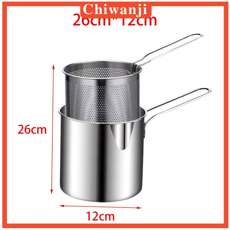 Chảo Chiên Sâu Kèm Giỏ Đựng Tiện Dụng Cho Nhà Bếp