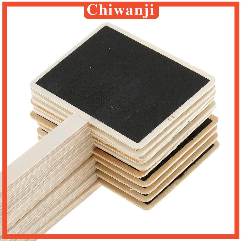 [Chiwanji] Set 10 Bảng Đen Mini Bằng Gỗ Có Chân Đứng Dùng Để Đánh Số Bàn