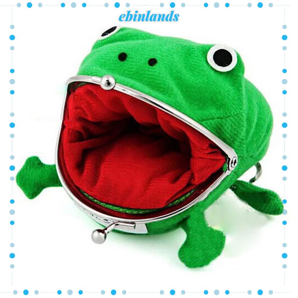 Ebinlands Ví Đựng Tiền Xu Mini Hình Chú Ếch Hoạt Hình Đáng Yêu