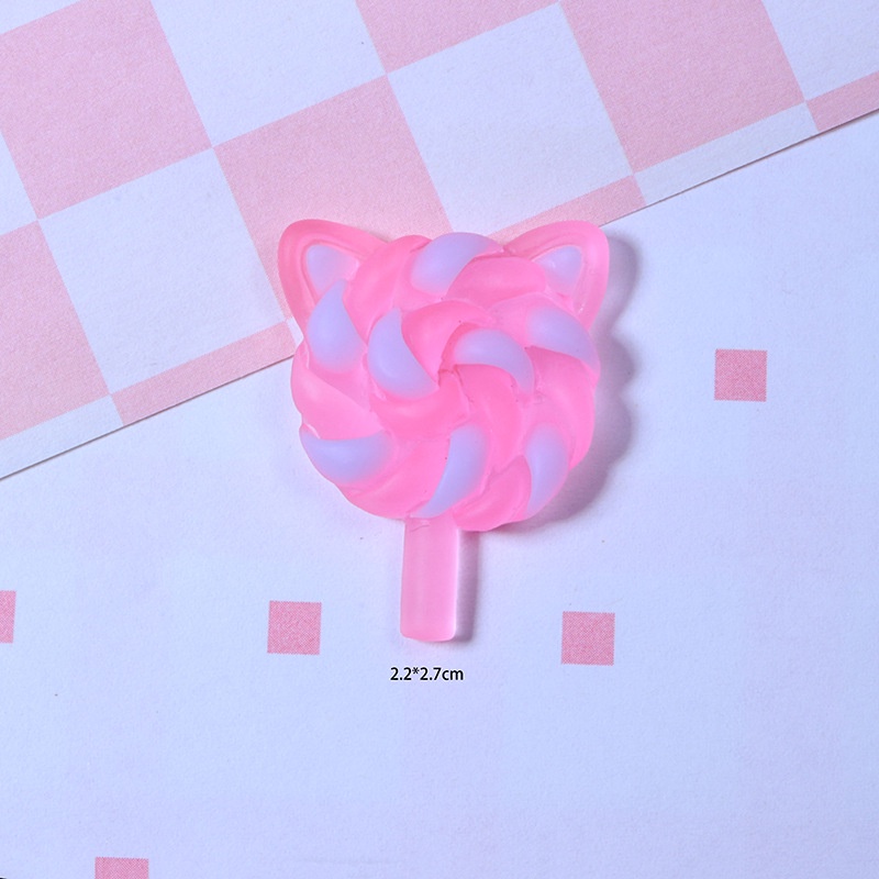 Set 10 Kẹp Tóc Tai Mèo Bằng Nhựa Phát Quang DIY Cho Điện Thoại