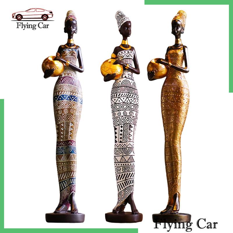 Tượng Nữ Châu Phi Tinh Tế Dùng Để Trang Trí Khách Sạn Lzdjfmy2