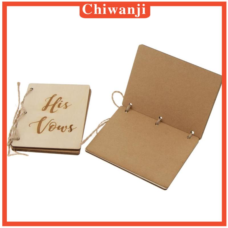 Bộ 2 Cuốn Sách Vow Booklets His / Her Vows Dùng Trang Trí Tiệc Cưới