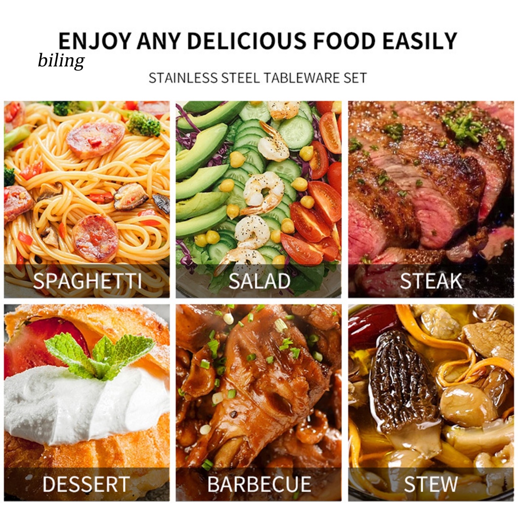 Bộ Dụng Cụ Ăn Uống / Muỗng / Nĩa Gọn Nhẹ Kèm Túi Đựng Tiện Dụng Mang Theo Du Lịch Cắm