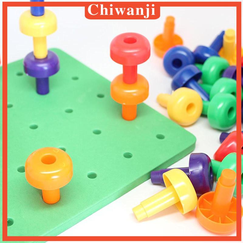 [Chiwanji] Set 30 Chốt Cài Và Bảng Điều Khiển Nhận Dạng Động Cơ Cho Trẻ Em