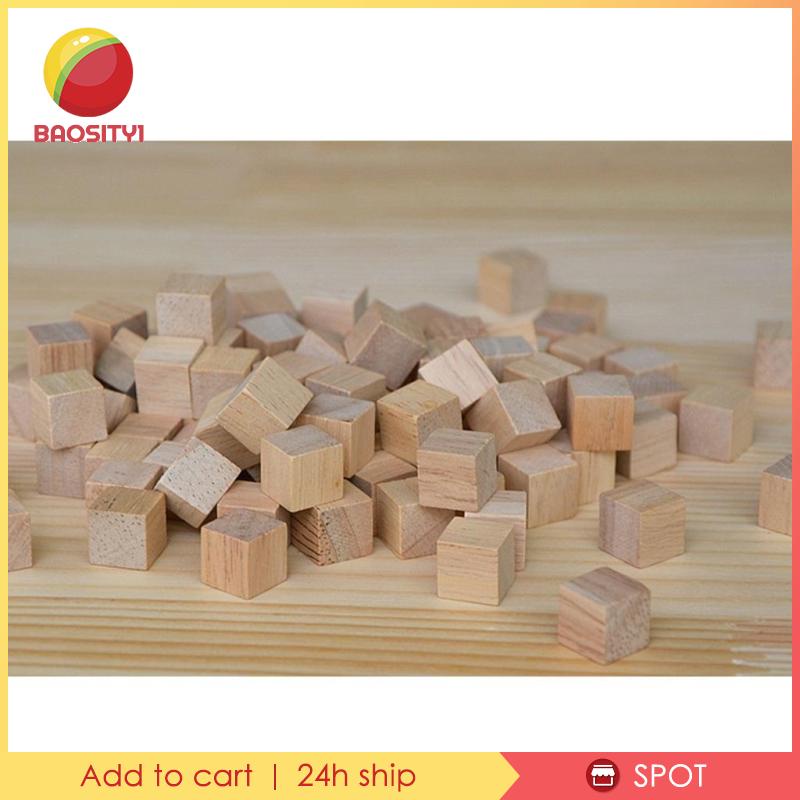 [Baosity1] Set 100 Khối Gỗ Vuông Đồ Chơi Tự Nhiên