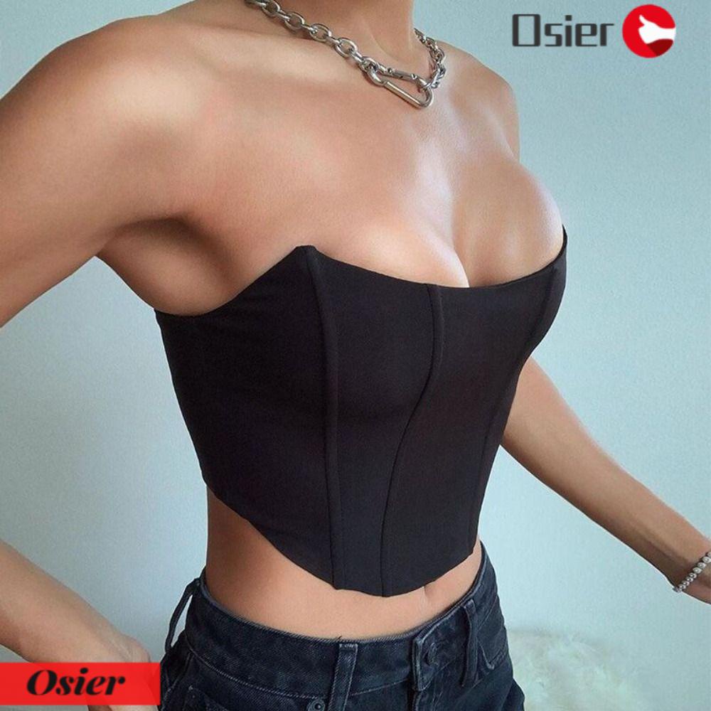 Áo Ống Vải Satin Không Tay Thời Trang OSIER1