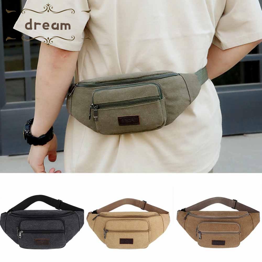 【DREAMLIFE】Waist Bag Stain-Resistant Waist Belt Water Resistant Adjustable Straps