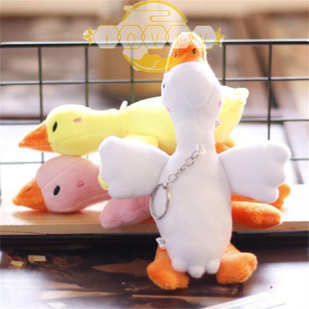 Móc Khóa Hình Ngỗng Nhồi Bông Màu Trắng Ngà Dài 20CM