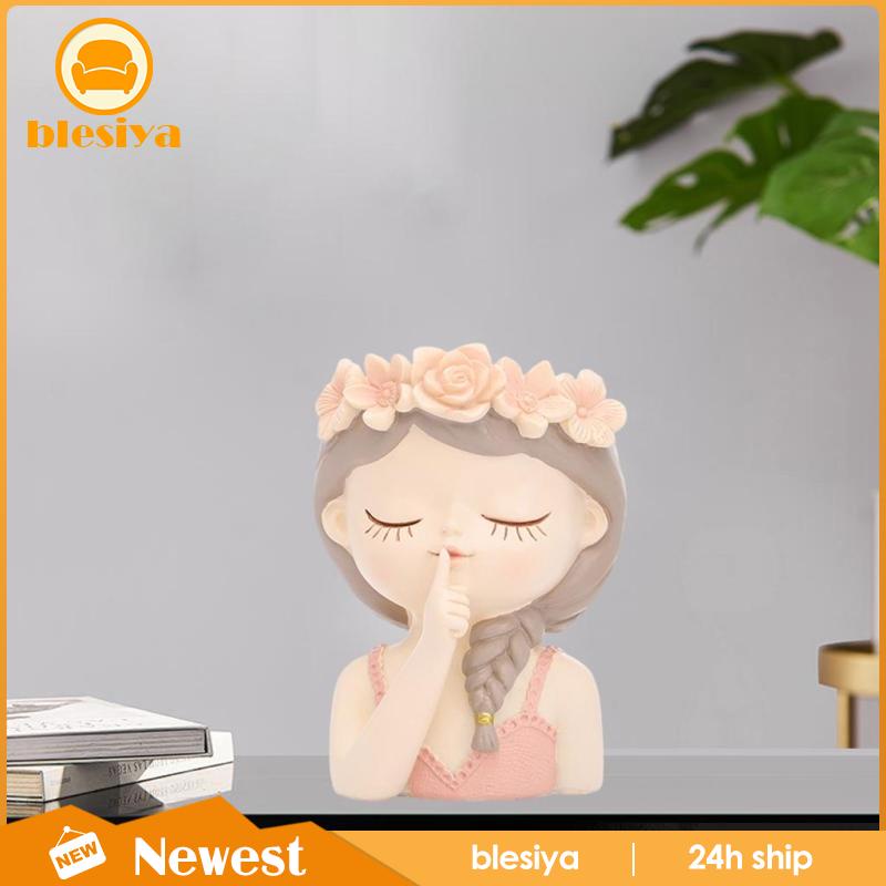 [Blesiya] Bình Hoa Nhựa Resin Nhỏ Có Lỗ Thoát Nước Cho Nữ