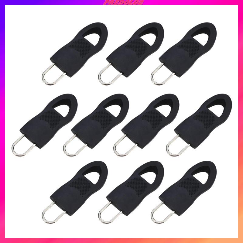 Set 10 Dây Kéo Khóa Zip Có Thể Tháo Rời Màu Đen 3.4x1.4cm 2