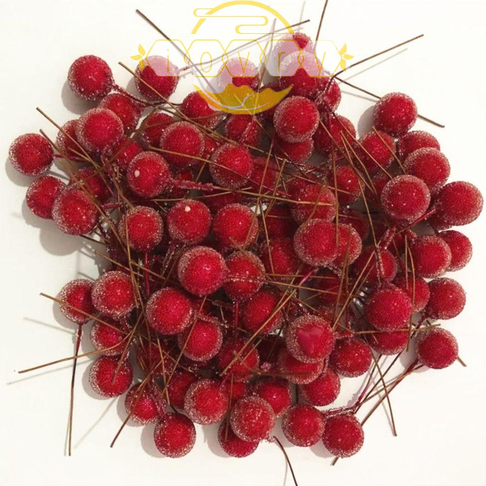 Bộ 40 Bông Hoa / Trái Cây Nhân Tạo Bằng Kính Dùng Trang Trí Tiệc Cưới DIY