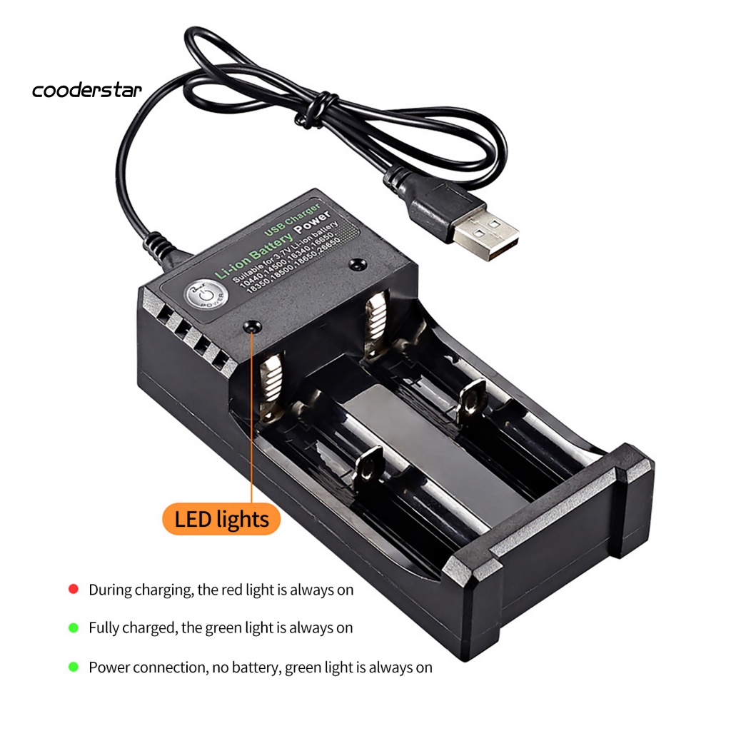 Thiết Bị Sạc Pin Hai Cổng USB 4.2V Chịu Nhiệt Độ Cao Cho 18650 18500 14500 26650