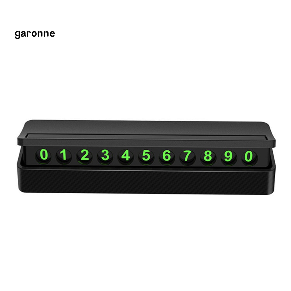 Thẻ Đỗ Xe Tạm Thời Để Lại Số Điện Thoại Màu Dạ Quang