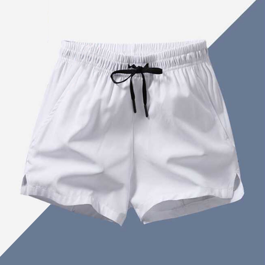 Ancrowd.mx Quần Short Mùa Hè Màu Rắn