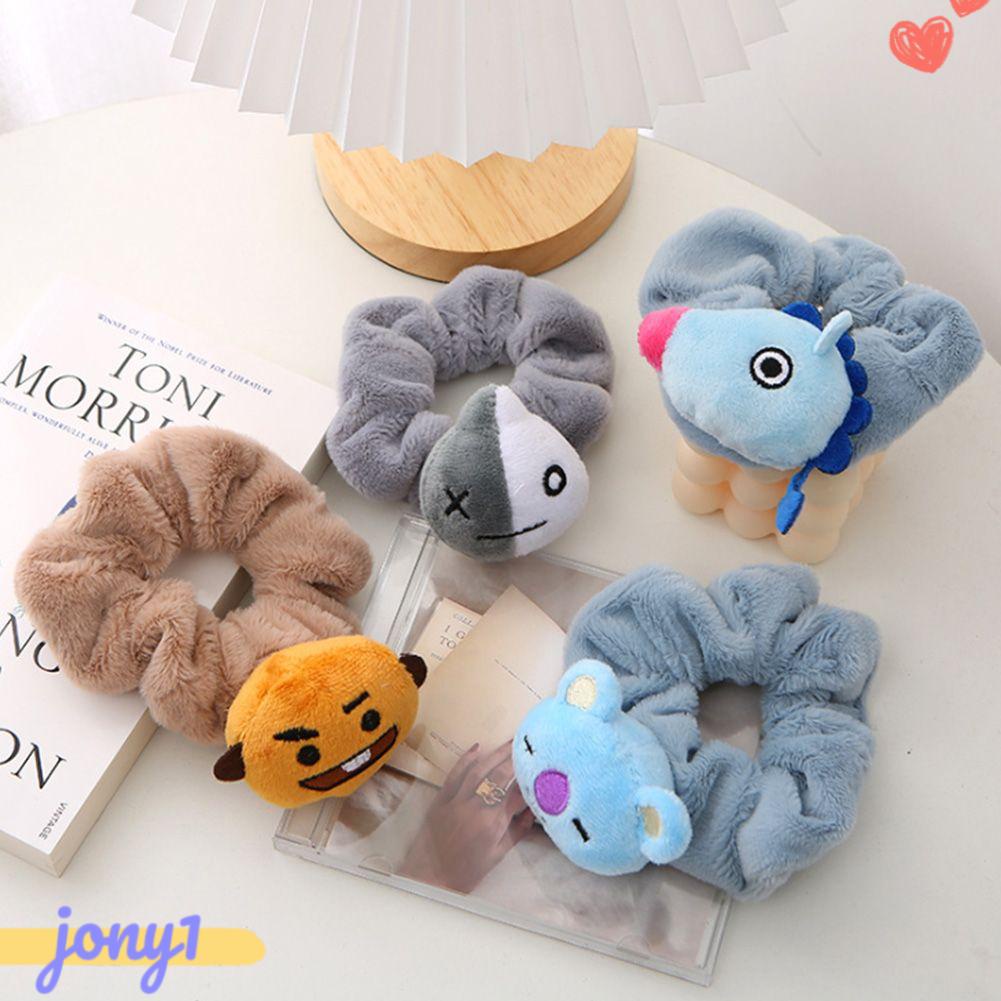 Dây Buộc Tóc Lông Xù Kiểu Hoạt Hình Đáng Yêu Cho Bé Trai