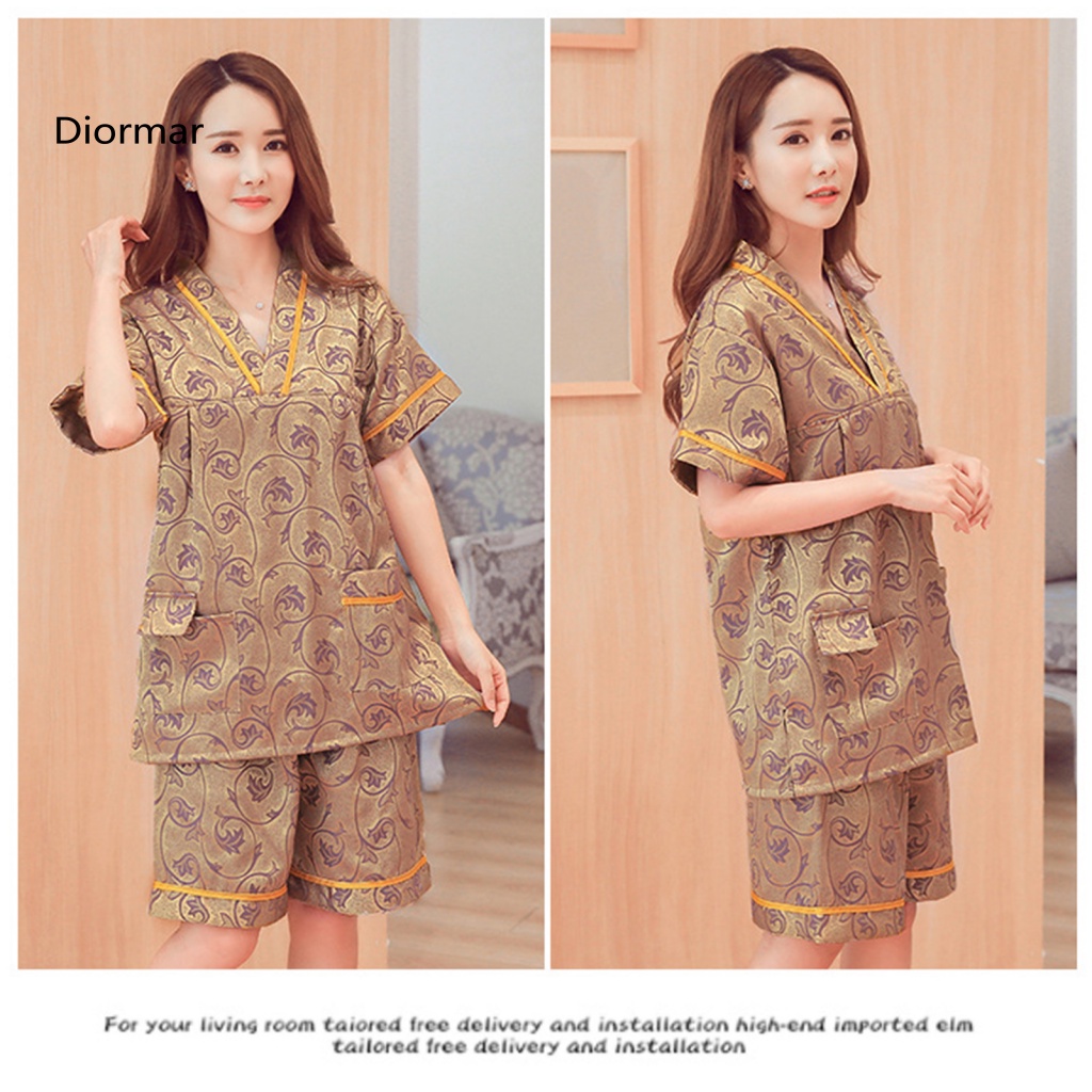 Bộ Đồ Ngủ Cổ Chữ V Chất Liệu Co Giãn Chống Mài Mòn Thời Trang Mùa Hè Cho Nam