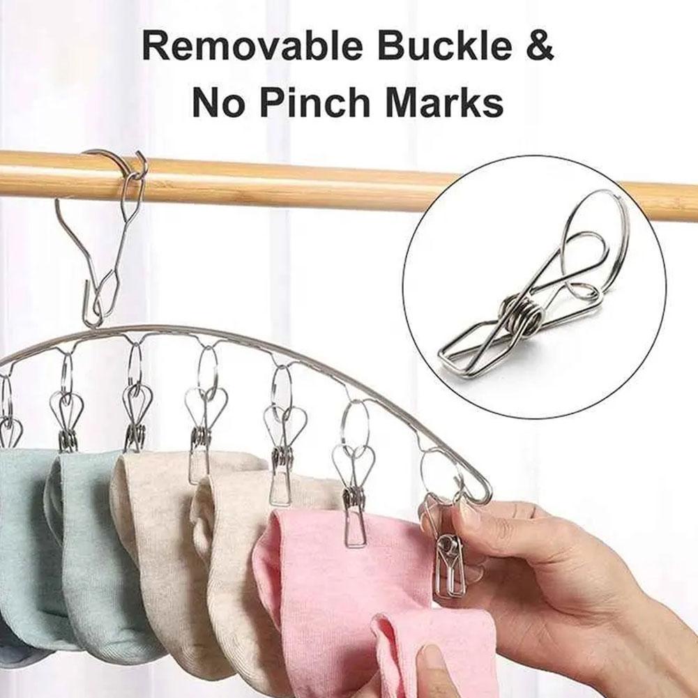 Móc Phơi Quần Áo Đa Năng Bằng Thép Không Gỉ M2U4