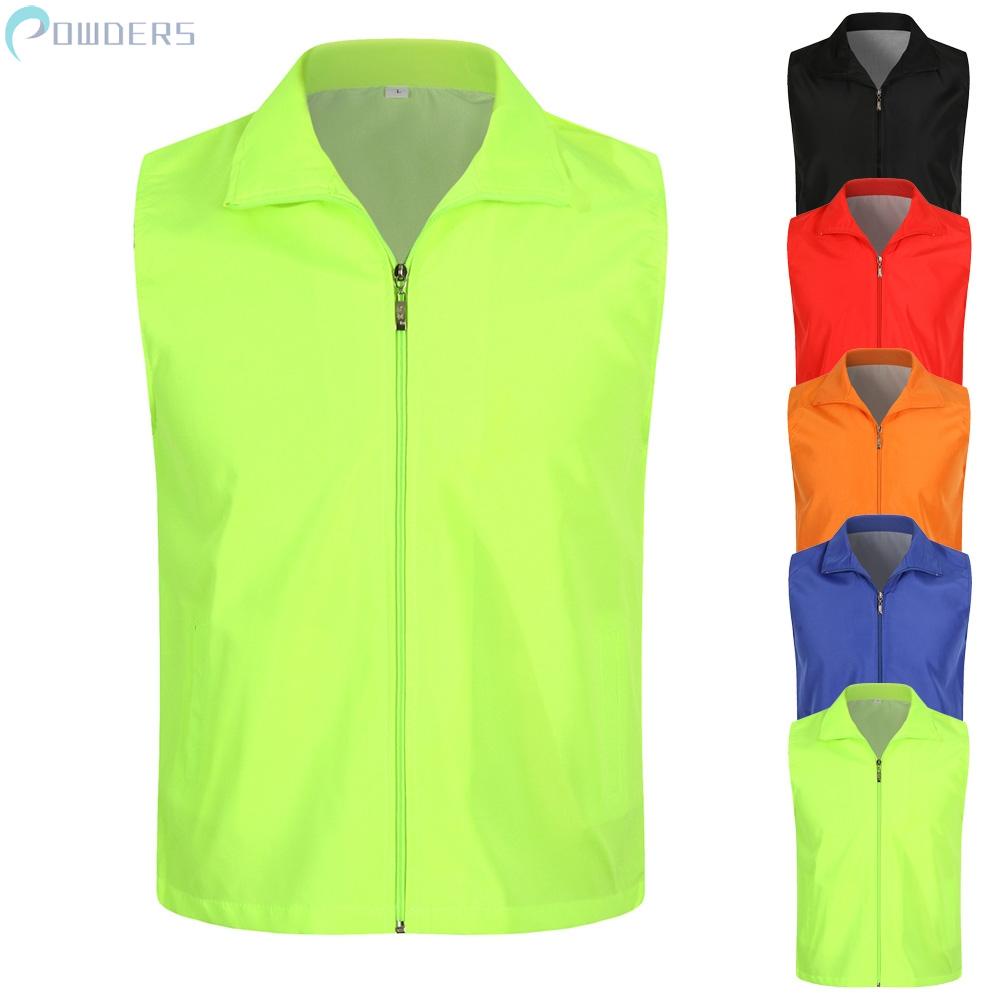 Áo Khoác Polyester Mềm Không Tay Size M-3XL Thời Trang Unisex