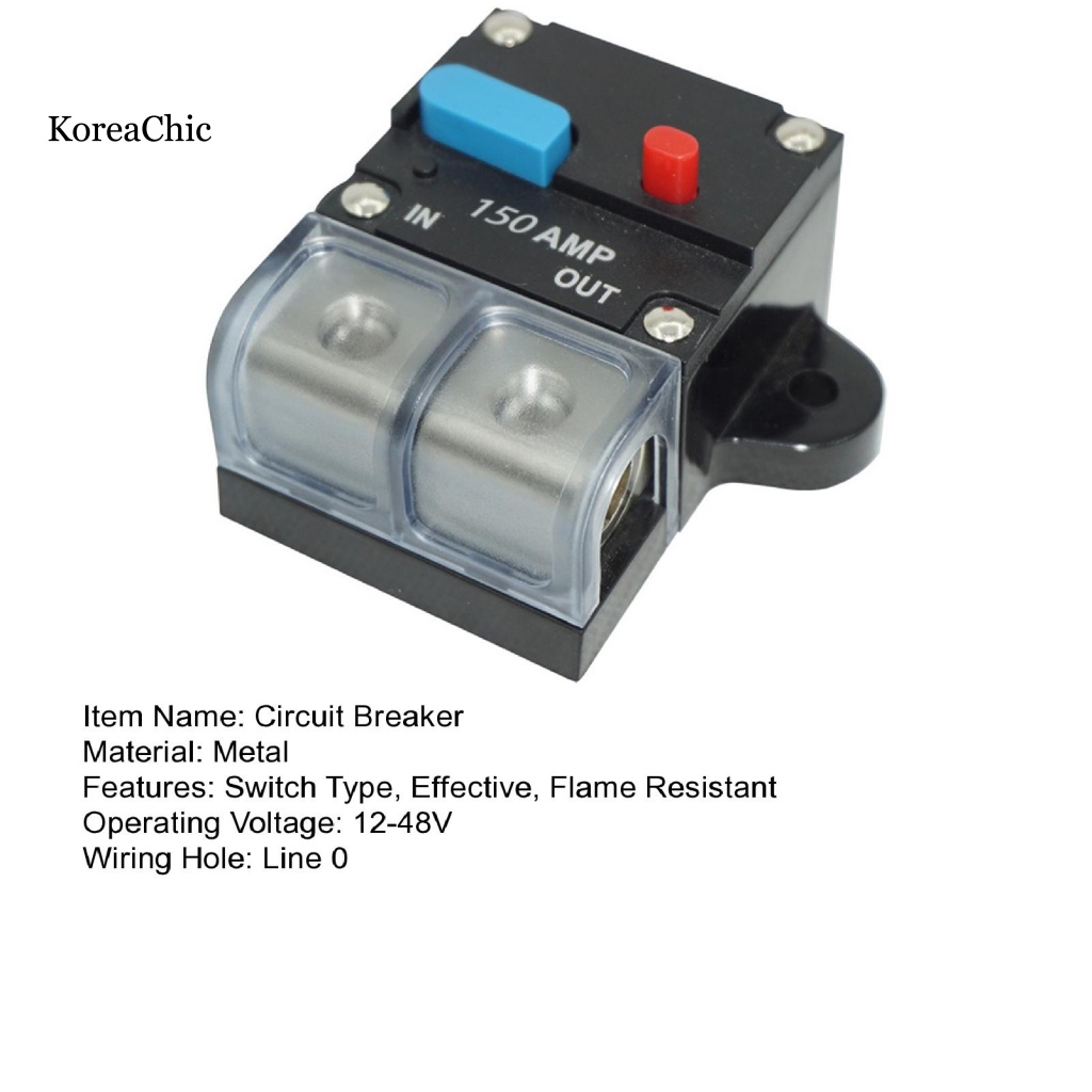 &lt; Koreachic &gt; Giá Đỡ Cầu Chì Xe Hơi Trọng Lượng Nhẹ Phục Hồi Mạch Có Công Tắc