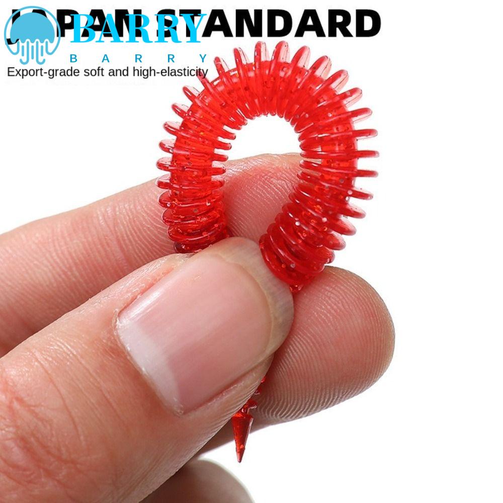 Set 10 Mồi Giả Nhử Cá Bằng Silicon Mềm 8cm Gắn Kèm Móc Câu Tiện Dụng