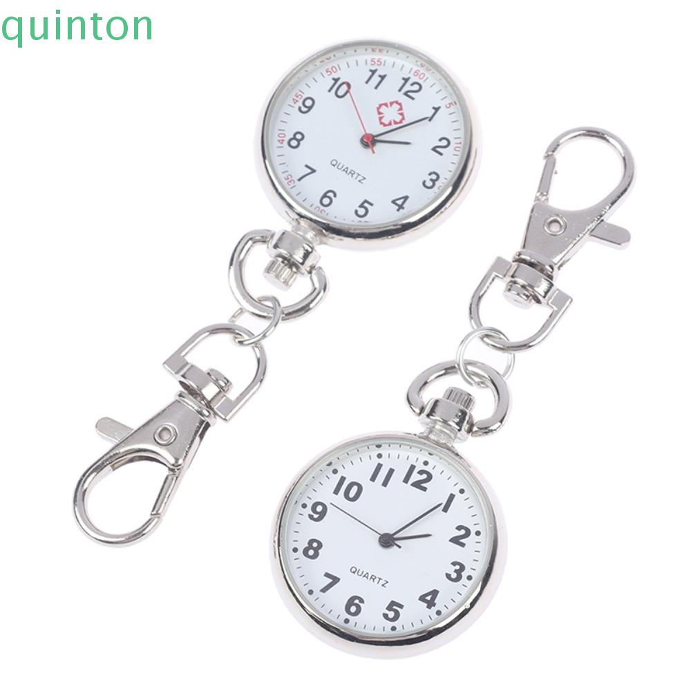 Móc Khóa Hình Đồng Hồ QUINTON Nhỏ Xinh Dễ Thương Bằng Hợp Kim