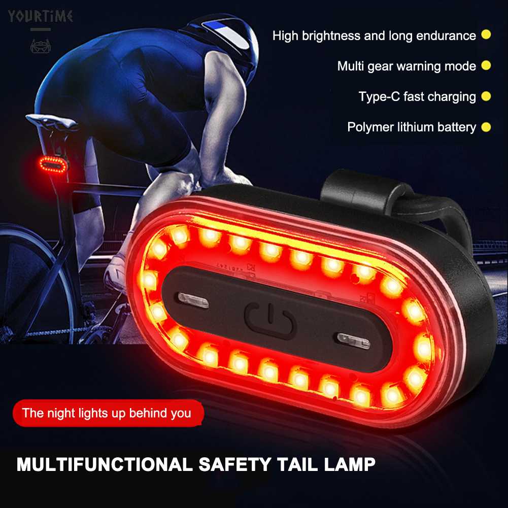 Đèn LED Cảnh Báo Chống Nước Gắn Đuôi Xe Đạp
