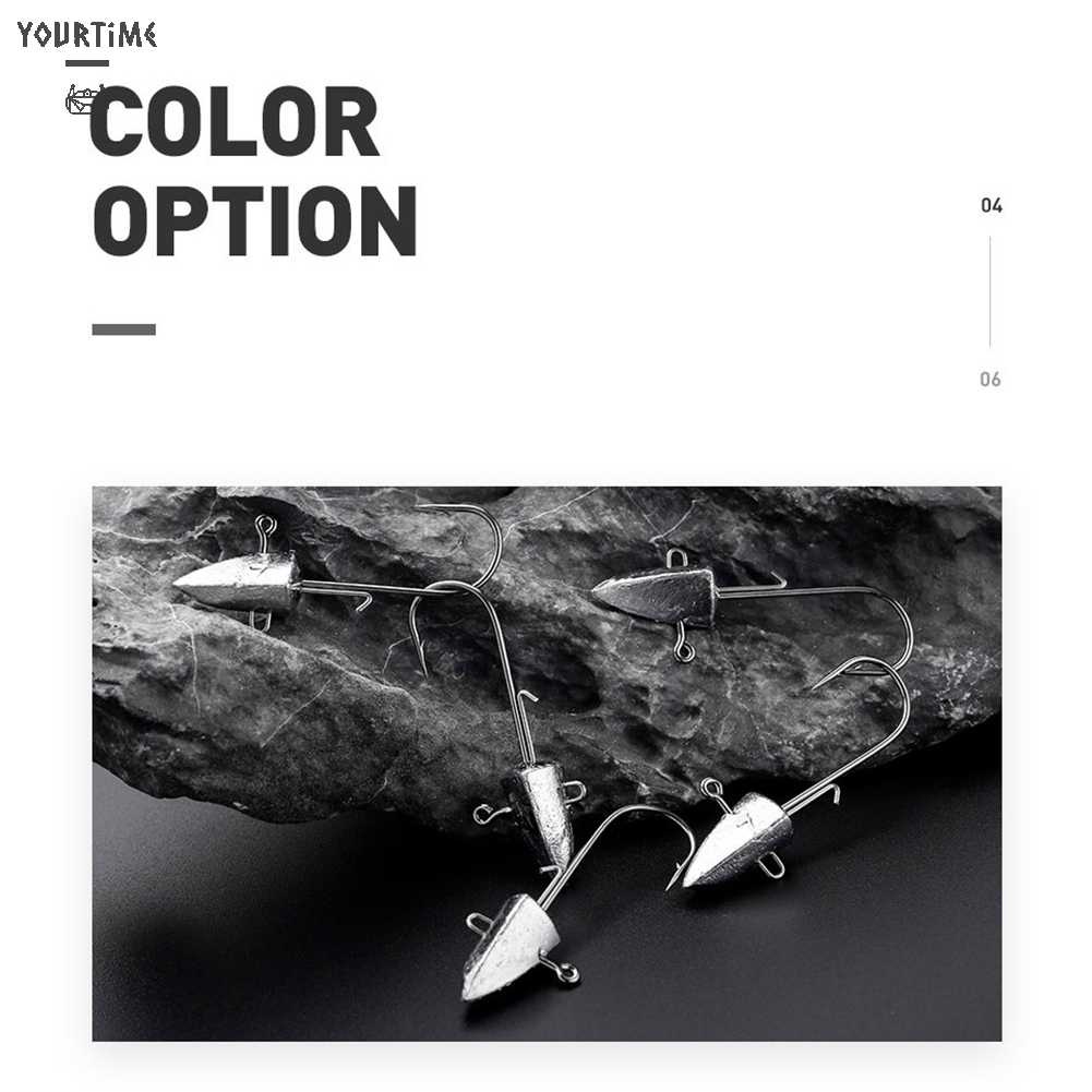 Set 8 Mồi Giả Nhử Cá Đầu Tam Giác Bằng Nhựa Mềm