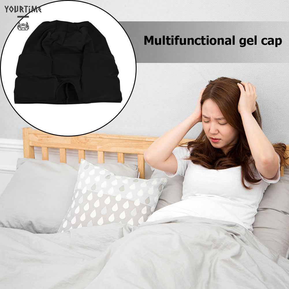 Mũ Gel Làm Mát Mát Mát Xa Giảm Đau Đầu