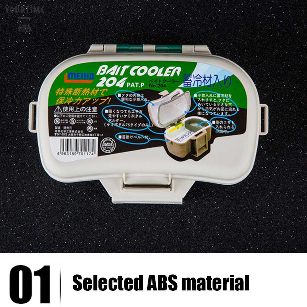 Hộp Đựng Mồi Câu Cá Hai Tầng Kèm Nhíp Gắp Tiện Dụng