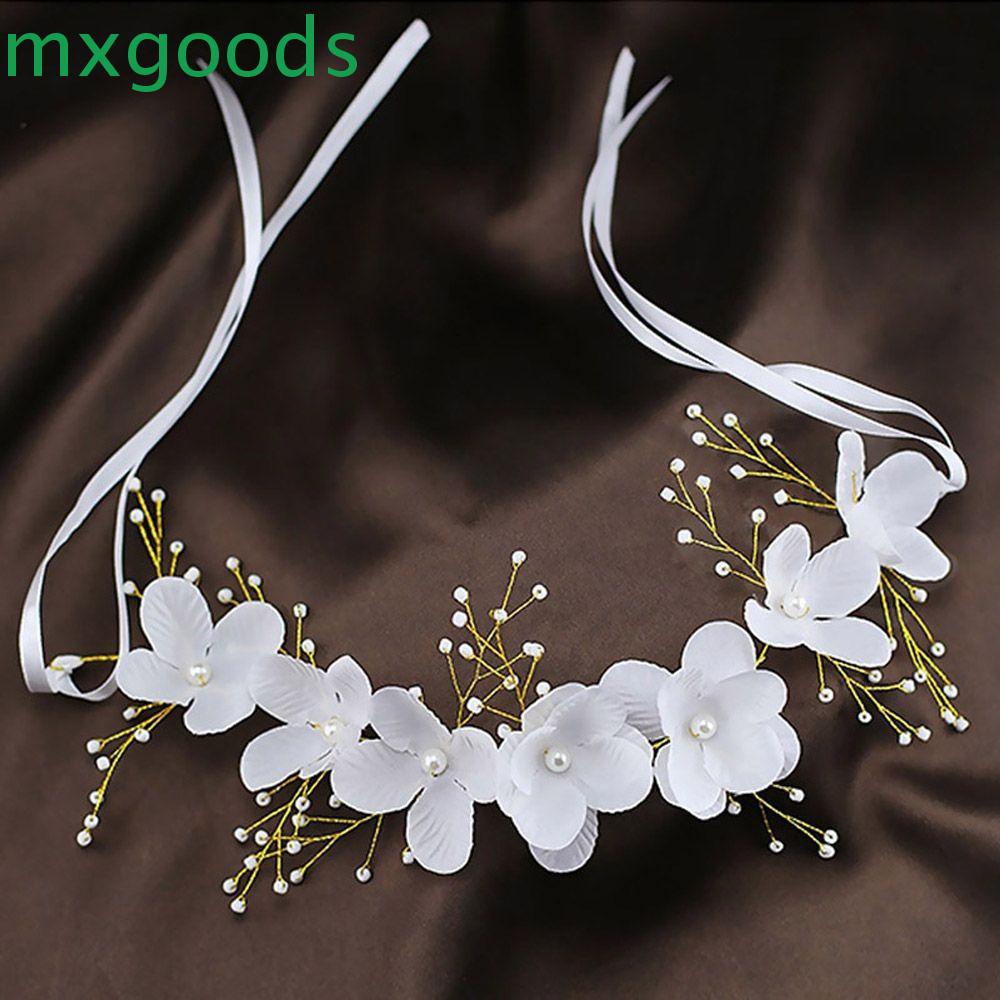Vòng Hoa Đội Đầu Màu Trắng Xinh Xắn Cho Nữ