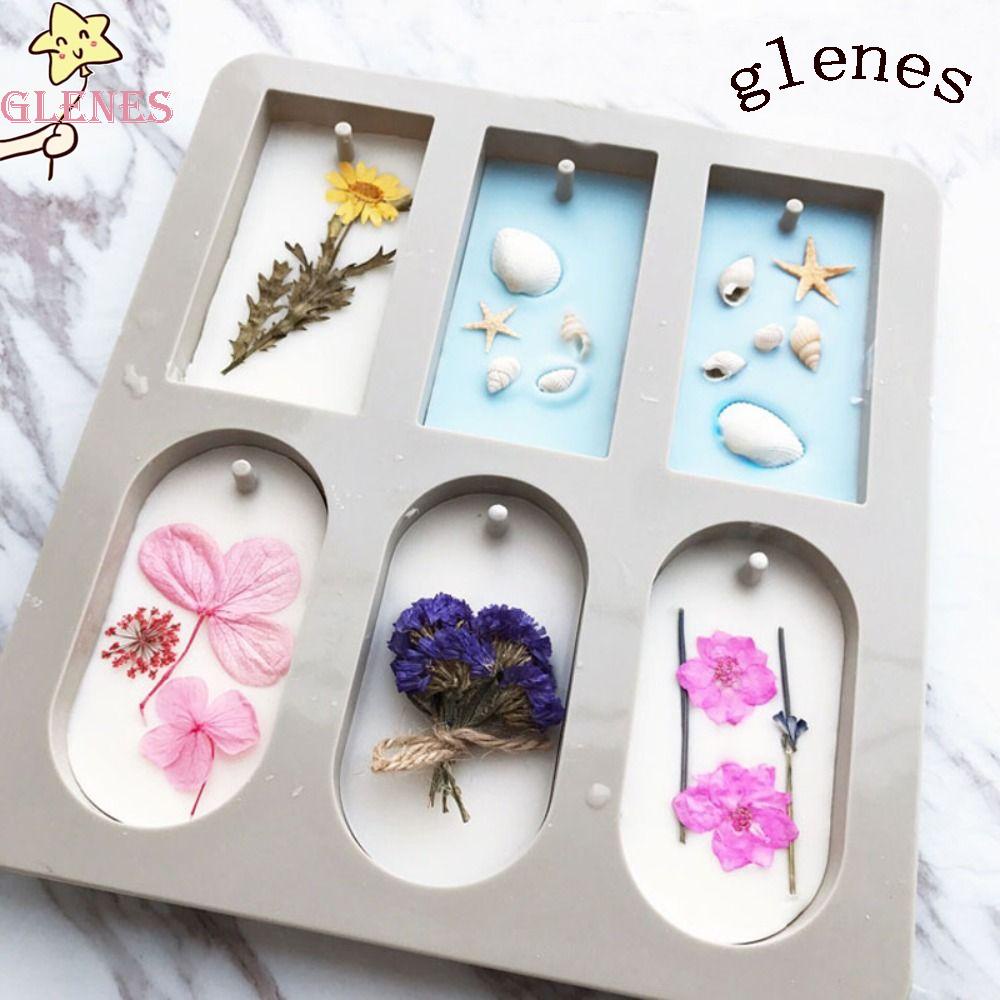 Khuôn Silicone Làm Nến Thơm Hình Elip Chữ Nhật DIY