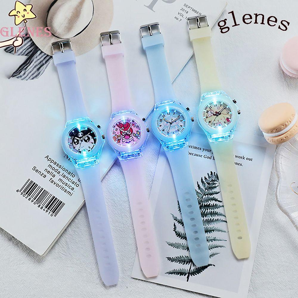 Đồng Hồ Điện Tử Đèn LED Phát Sáng Chống Nước Hình Kuromi Thời Trang Quà Tặng Giáng Sinh Đáng Yêu Cho Học Sinh
