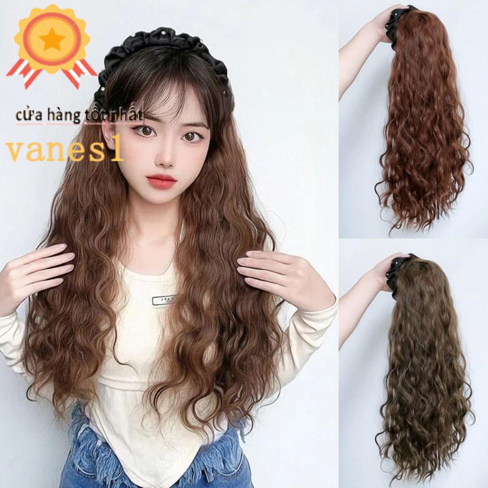 Tóc Giả Kẹp Nối Dài Xếp Ly Tự Nhiên Màu Đen Sành Điệu VANES1 Cho Nữ