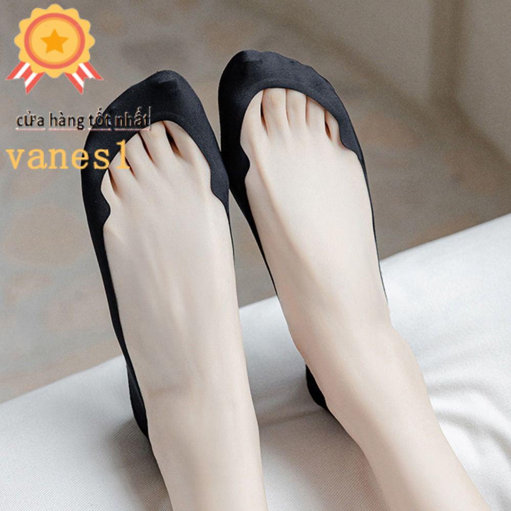 Vớ Lụa Màu Trơn Thoáng Khí Thoải Mái Thời Trang Mùa Hè Cho Nữ VANES1