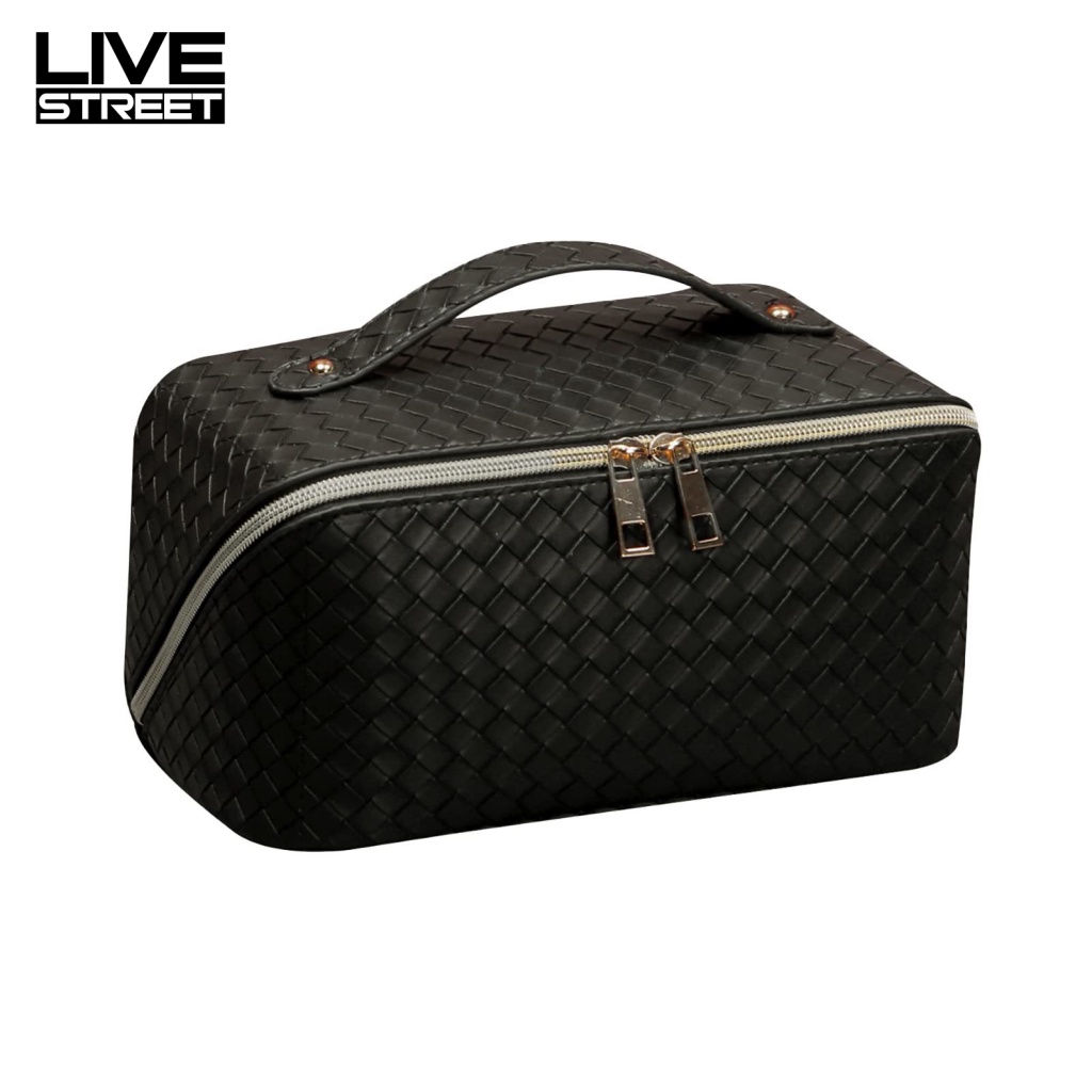 Túi Đựng Đồ Trang Điểm Nhiều Ngăn Có Khóa Kéo Tiện Dụng Mang Theo Du Lịch Cho Nữ