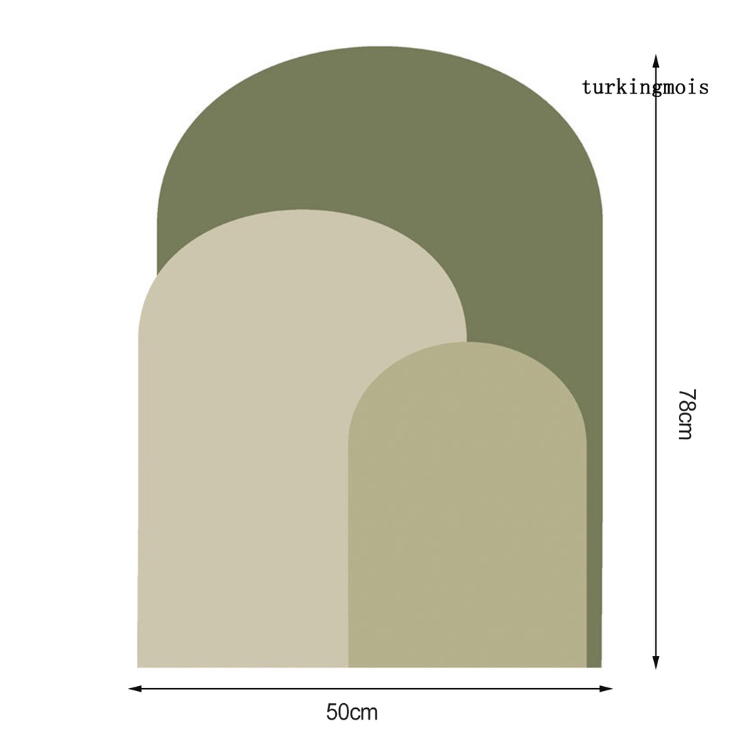 Miếng Dán Tường Bằng PVC Họa Tiết Vòm Trừu Tượng Phong Cách Boho Độc Đáo Trang Trí Nhà Cửa DIY