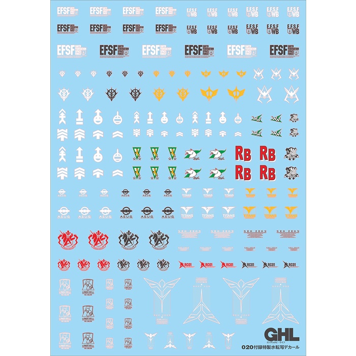 Đề Can Dán Trang Trí Xe Hơi YAN GHL 020 GUMDAM HOBBY LIFE VER.ED