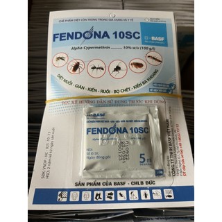 Sỉ 20 gói Diệt Muỗi -Gián-Kiến- Côn trùng FENDONA 10SC gói 5ml