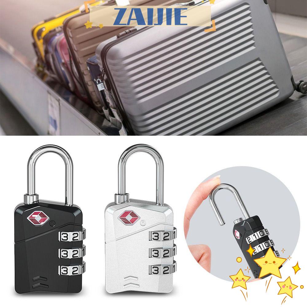 Ổ Khóa Hành Lý Mật Mã 3 Số 24 Ký Tự Zaijie Tiện Dụng