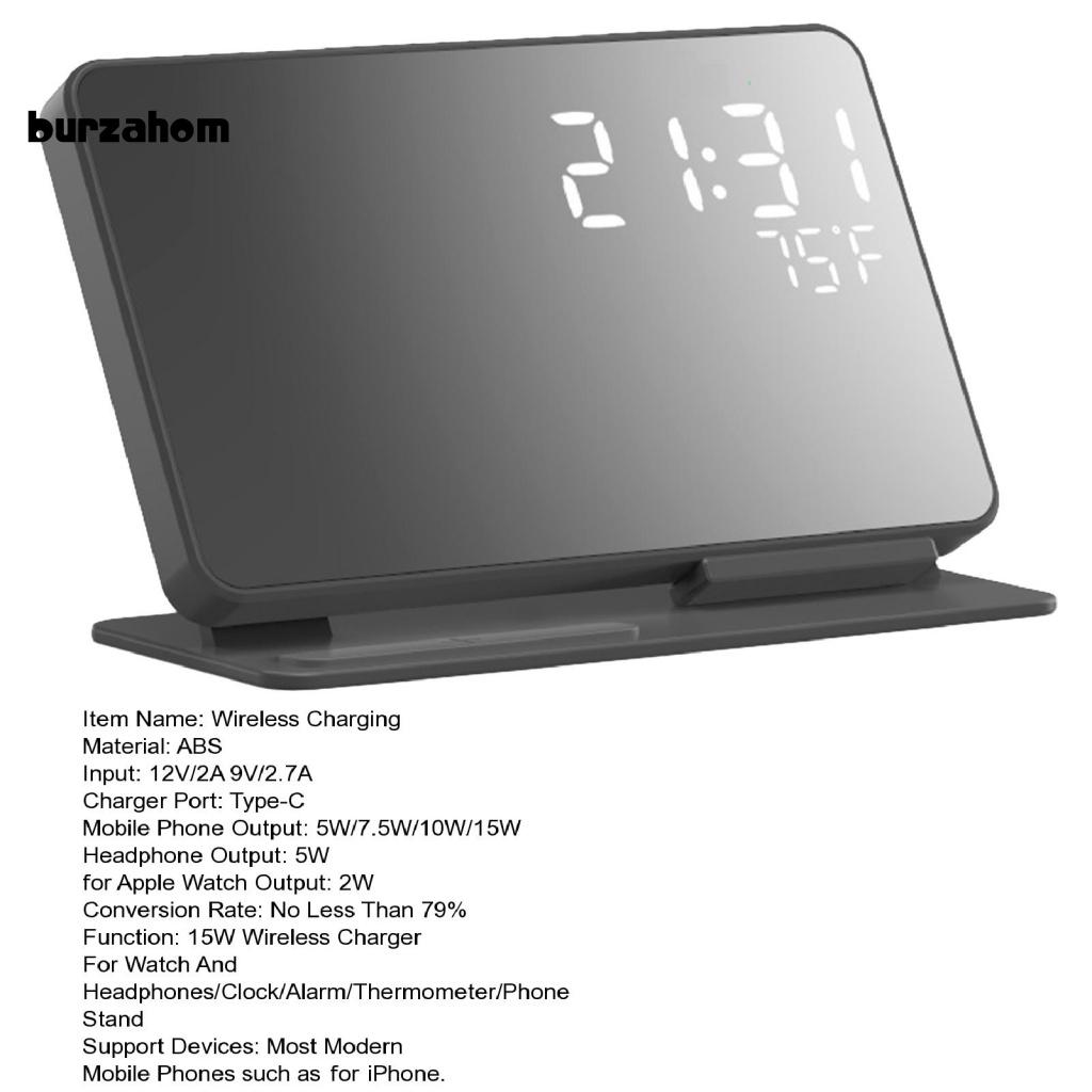 1 Bộ Đế Sạc Không Dây Đa Năng 12V / 2A 9V / 2.7A Cho Điện Thoại