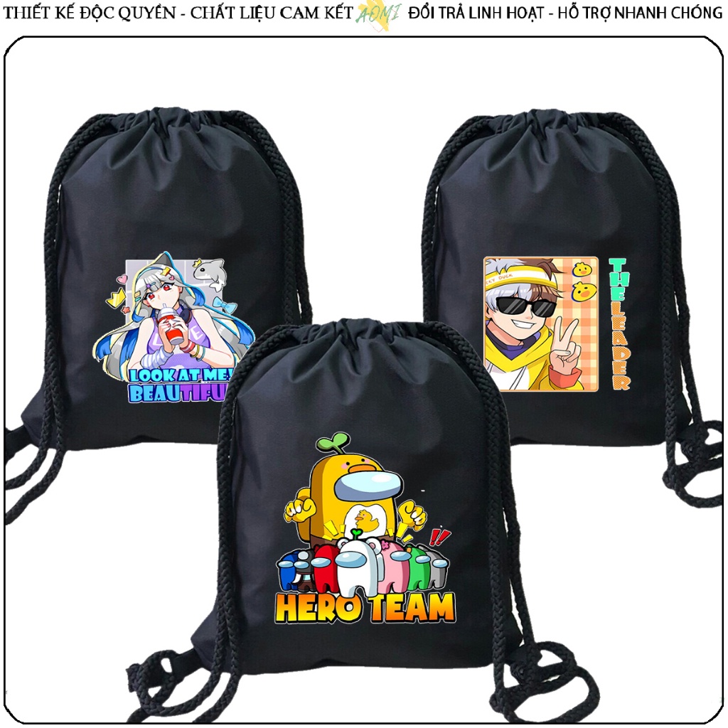 BALO  Hero Team Mèo Sammy Simmy SiroMINI AOMIVN DÂY RÚT ĐEO VAI 33x38cm NHỎ XINH UNISEX CHẤT CANVAS CUTE  OFFICIAL